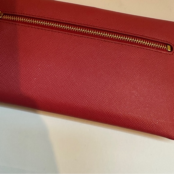 Pink Prada Saffiano Lux Leather Wallet - Picture 6 of 9